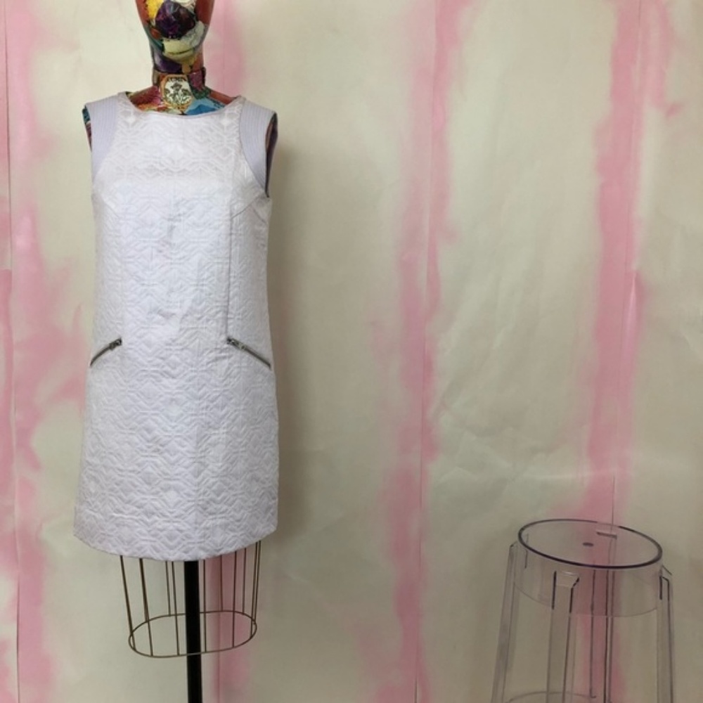 J. Crew Jacquard Zip Pocket Shift Zip Pocket - Picture 4 of 8